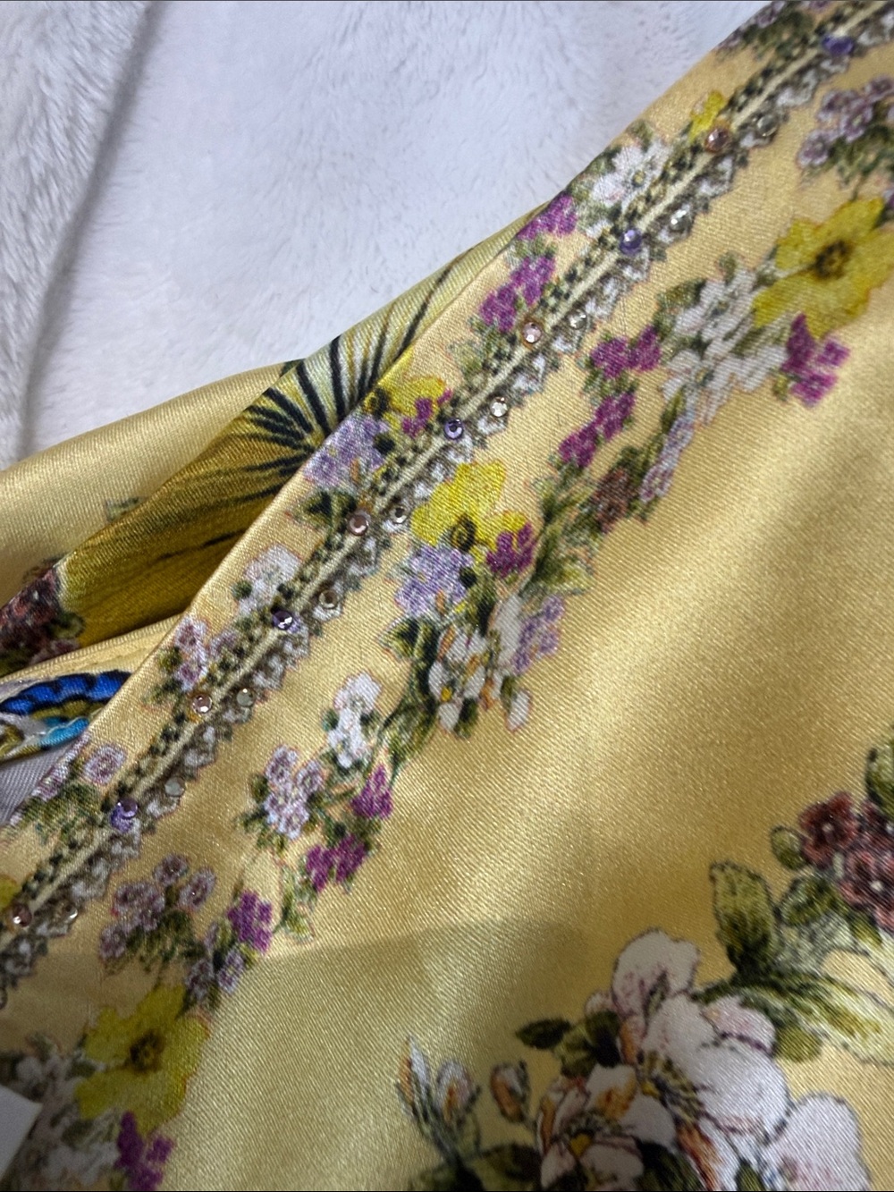 Camilla Yellow Floral V-Neck Maxi Dress - Picture 10 of 11